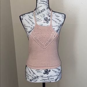 Kendall & Kylie crochet halter top